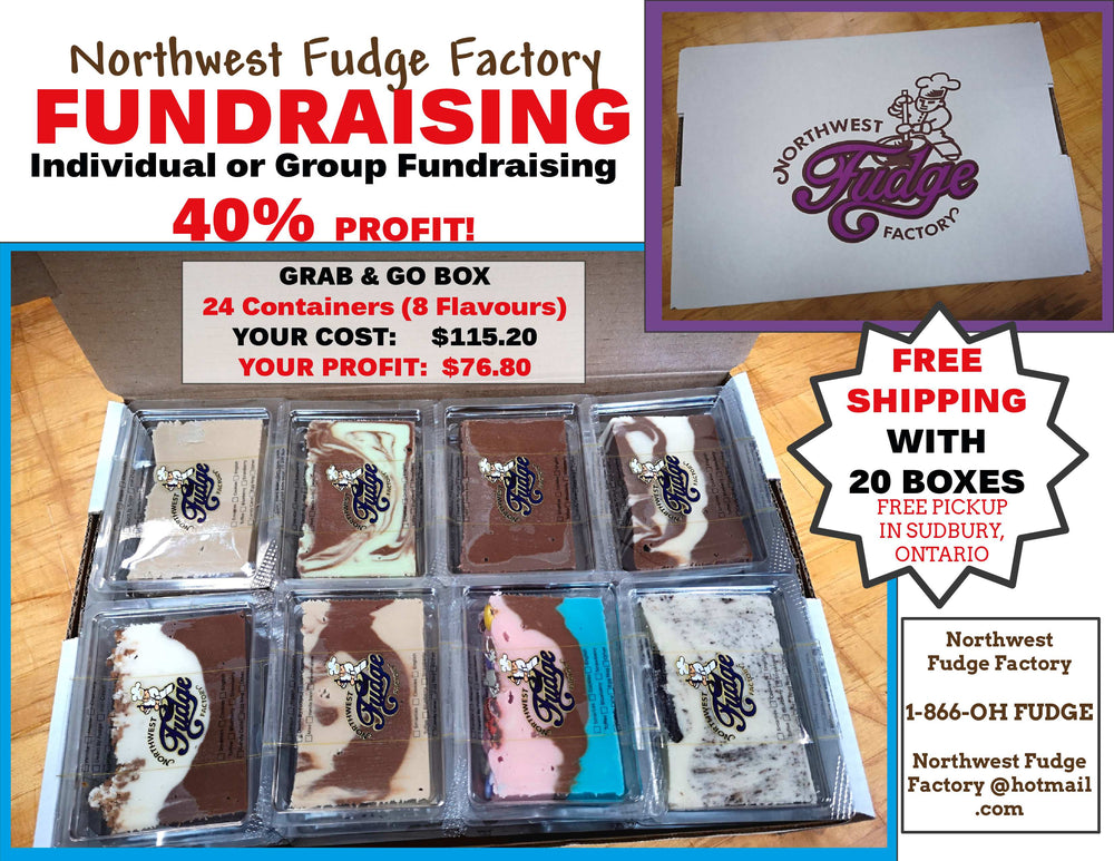 Grab & Go Fundraising Boxes 40% PROFIT ($76.80) per Box!