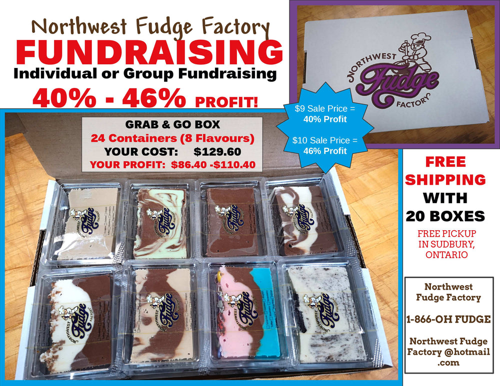 Grab & Go Fundraising Boxes 40%-46% PROFIT ($86.40-$110.40) per Box!