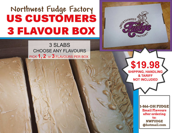 US Customers Bulk Fudge x 3 Slabs $19.98
